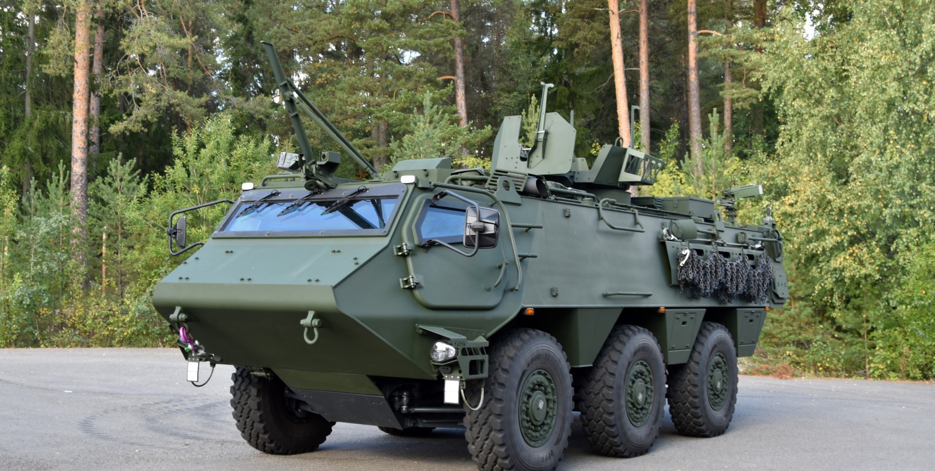 The First Batch Of New Patria's Six-wheeled Vehicles Handed Over To The ...